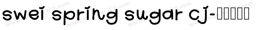 swei spring sugar cj字体转换